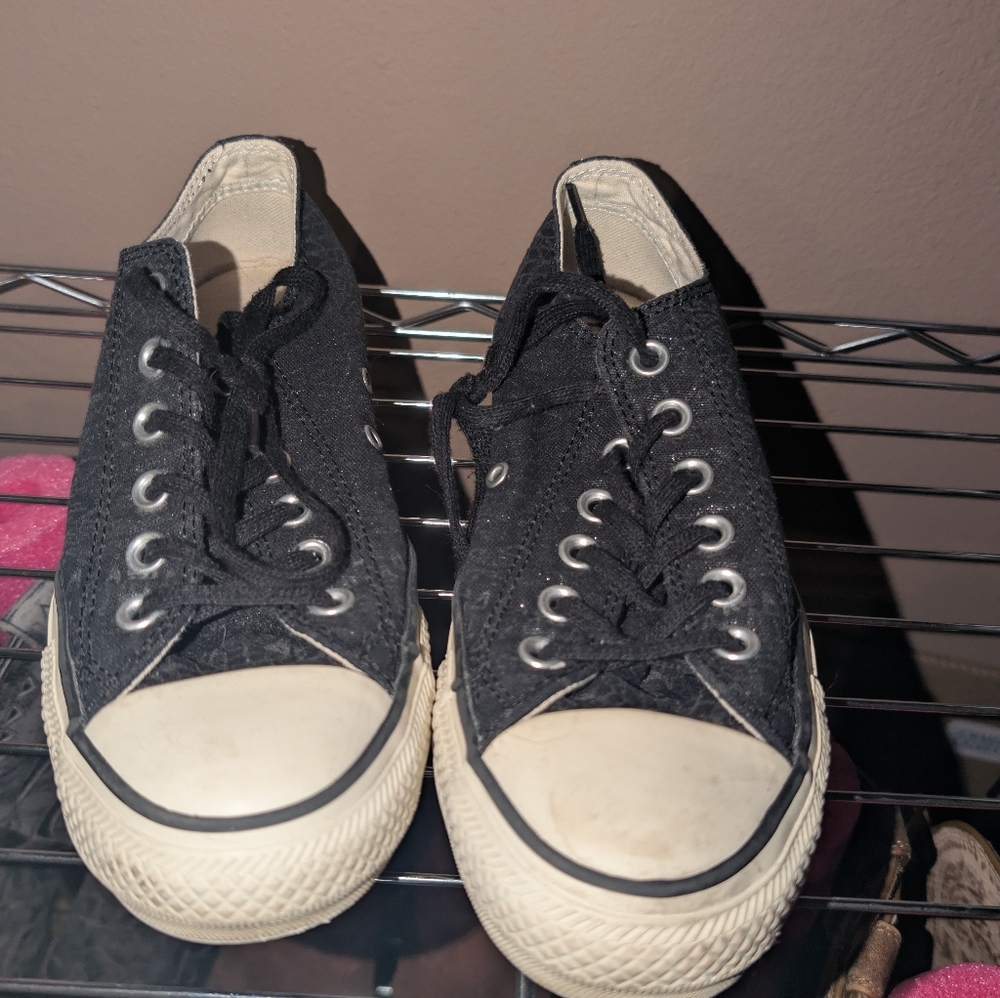 Converse Black and silver Sneakers